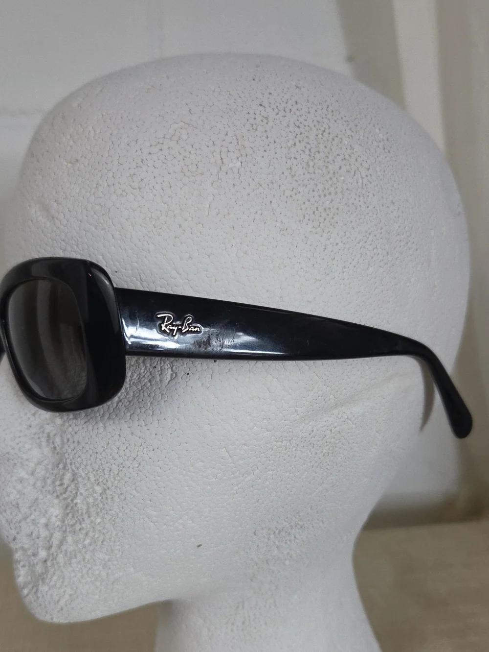 Ray-Ban 4122 Retro Black Polarized Small Rectangle Sunglasses